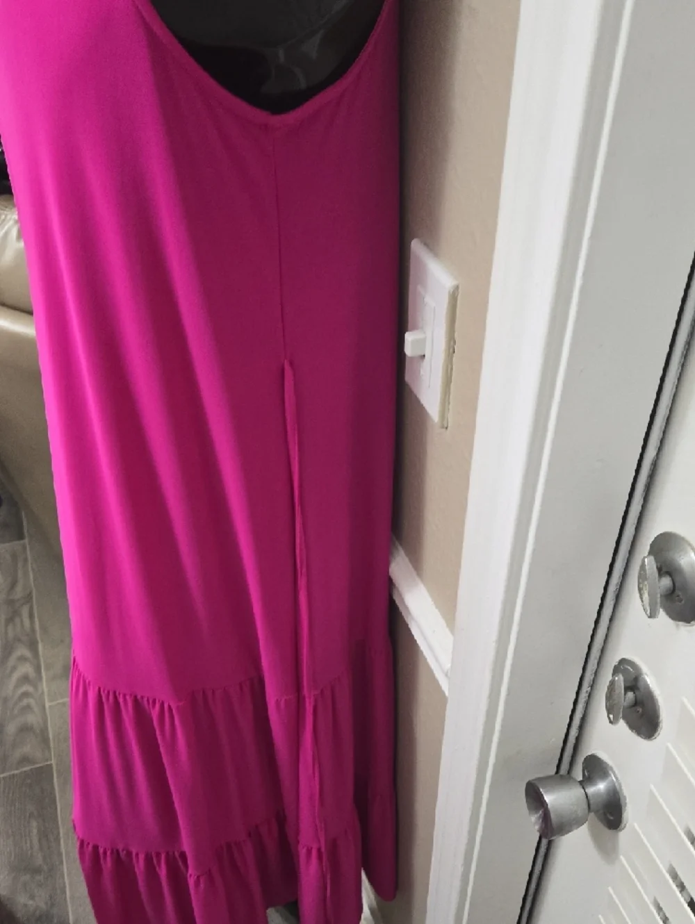 Tiana B. Hot Pink Sleeveless Maxi Dress - Picture 3 of 4